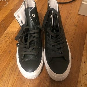 All green converse sneakers